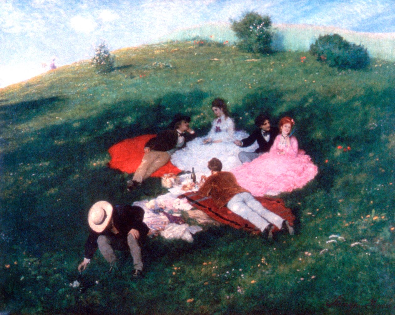 Picknick i maj 1873 av Pál Szinyei Merse