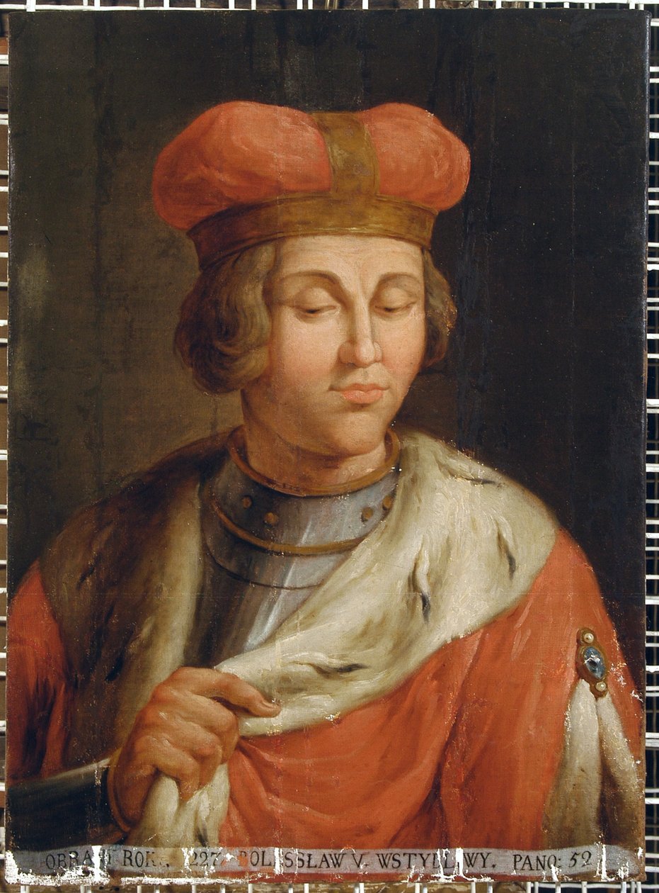 Porträtt av Boleslaw V den blyge, c.1806 av Plersz Jan Bogumil 1732 1817 Plersz Jan Bogumil 1732 1817