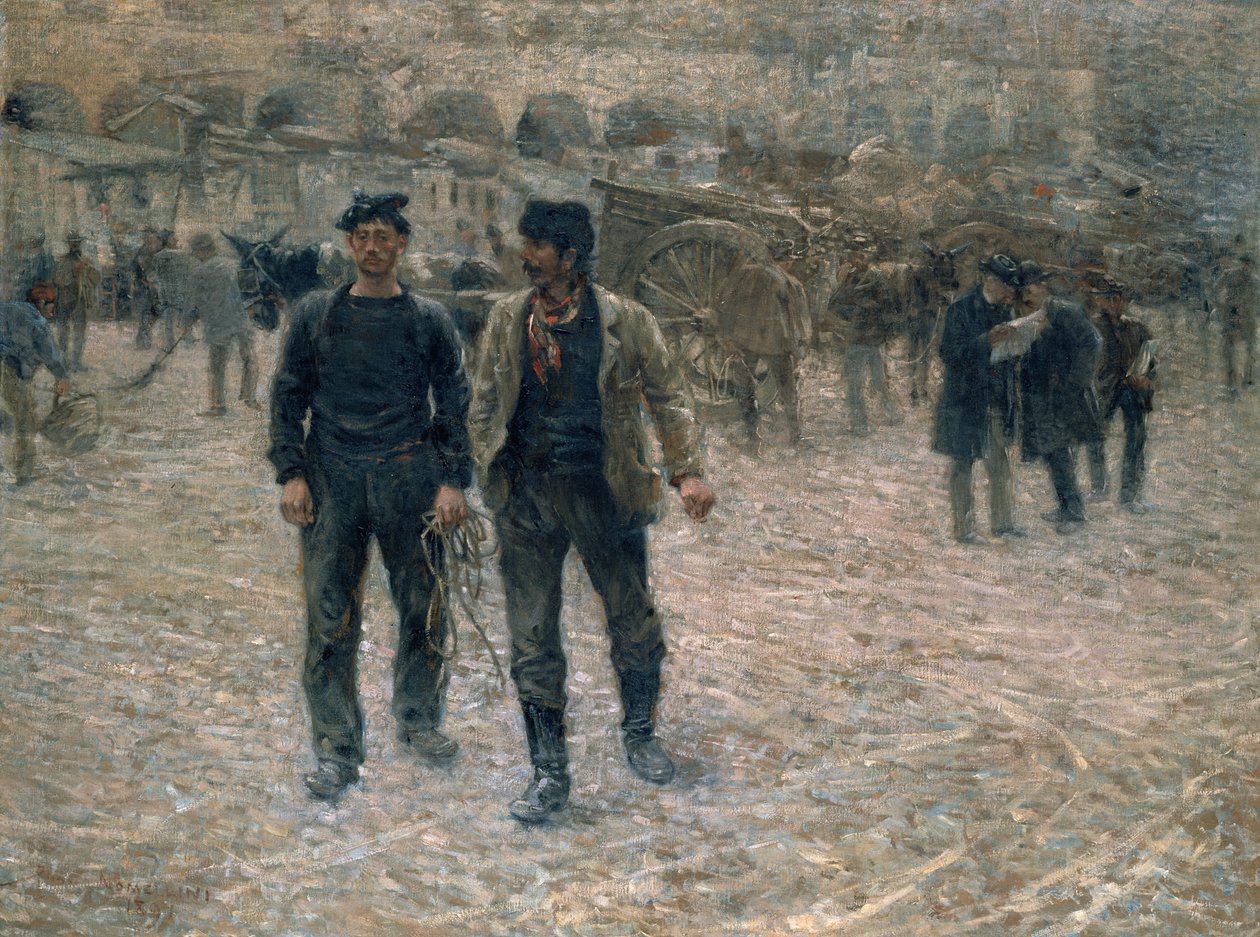 Loading Square, Genua, 1891 av Plinio Nomellini