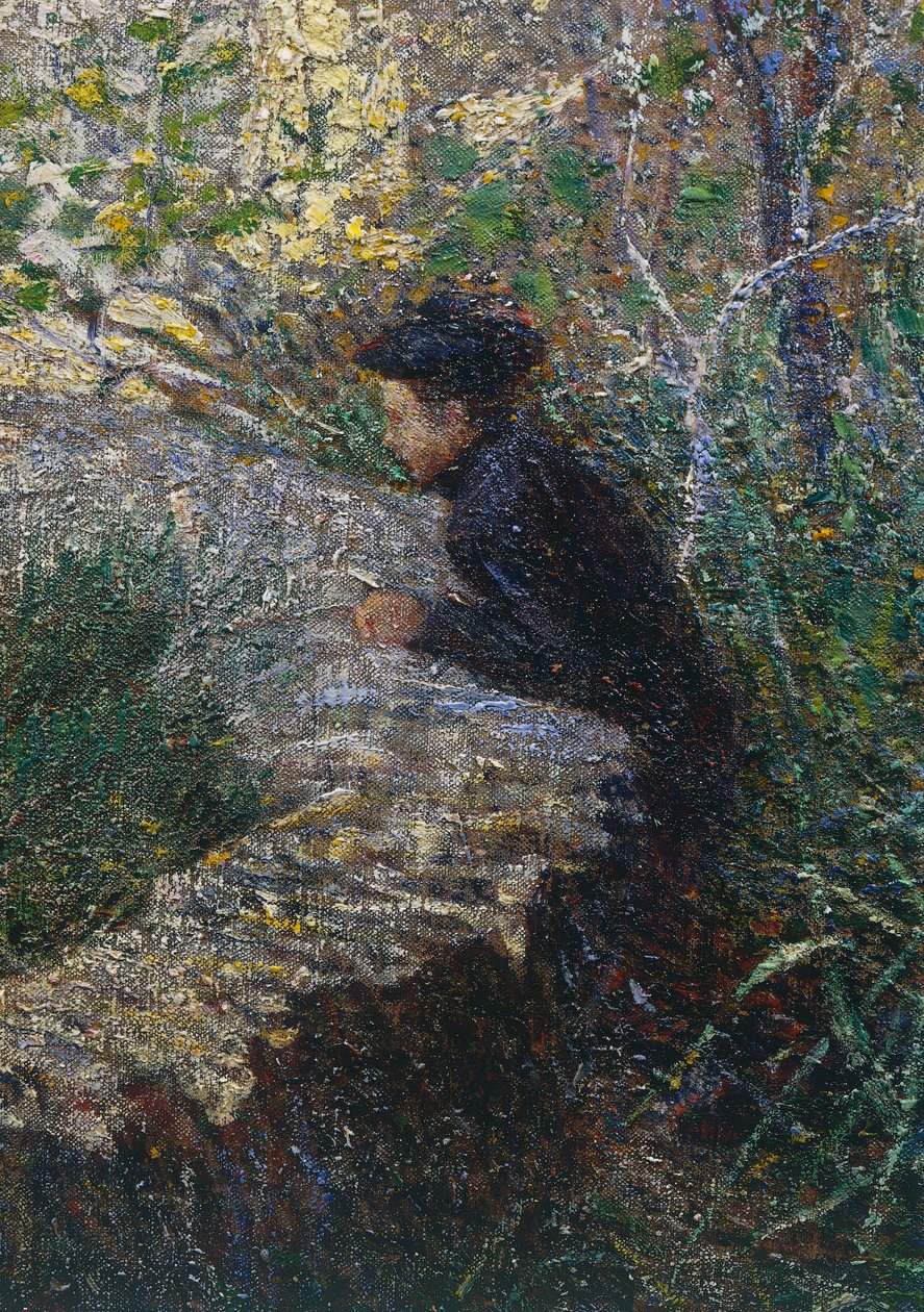 Aprilmorgon i Ligurien eller Olives på Albaro av Plinio Nomellini