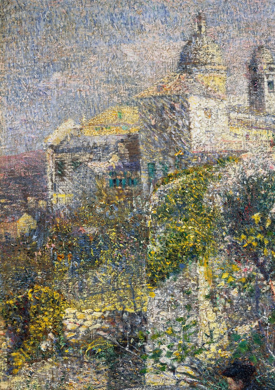 Aprilmorgon i Ligurien eller Olives i Albaro av Plinio Nomellini
