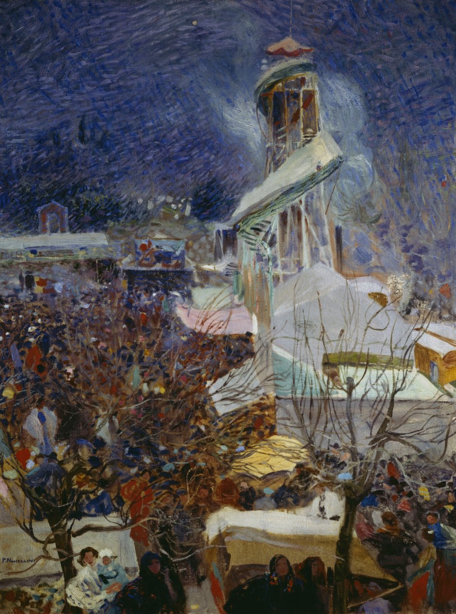 Mässa på Pietrasanta av Plinio Nomellini