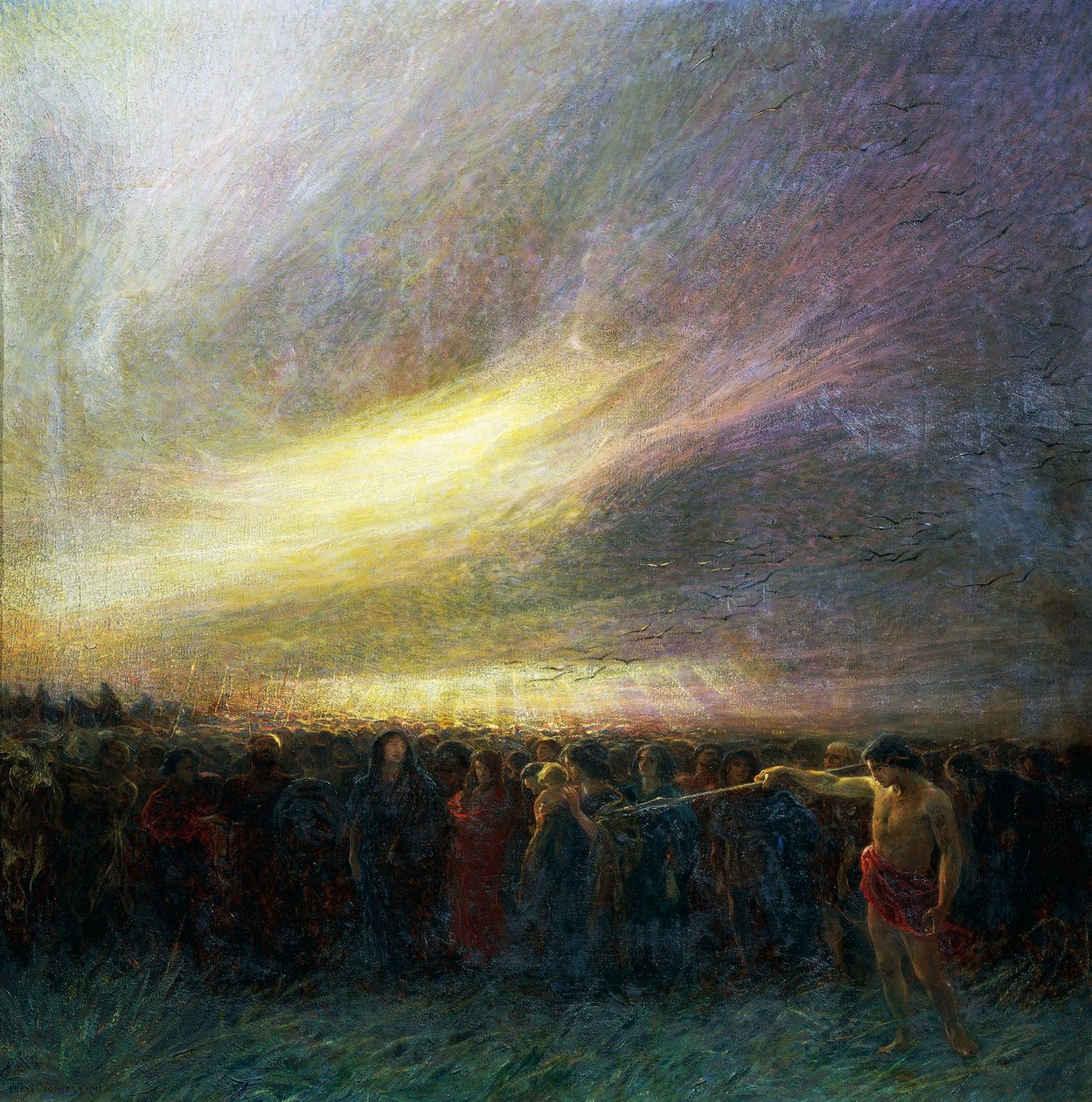Migrationer av män av Plinio Nomellini