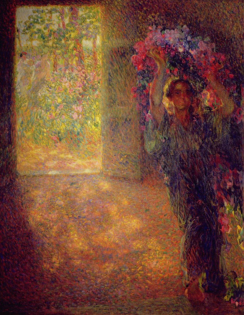 The Blossoming House, ca 1910 (olja på duk) av Plinio Nomellini