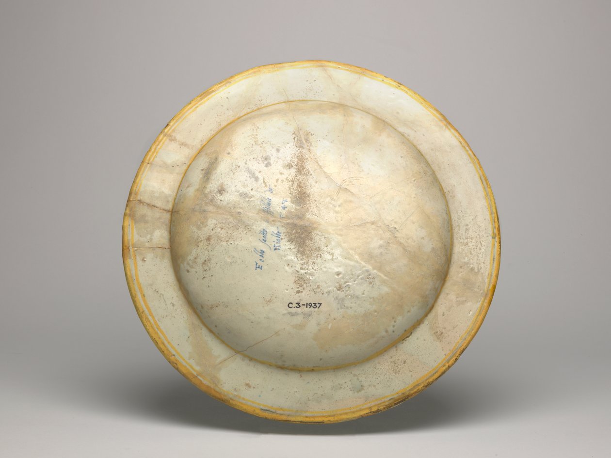 Maiolica-rätt, Apollo som dödar Niobes söner av Polidoro da Caravaggio