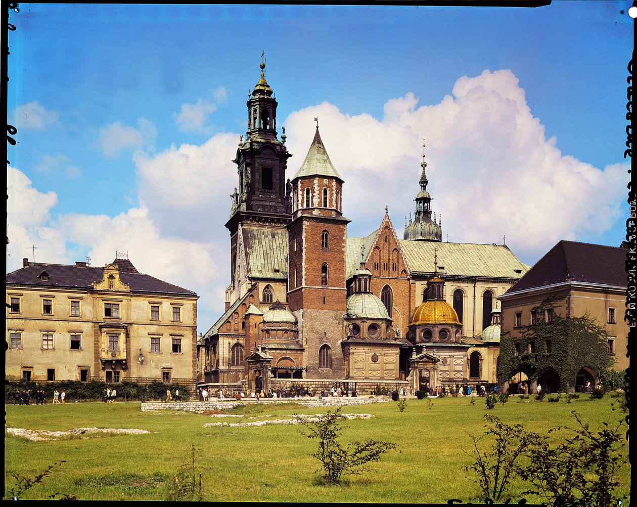 Utsikt över Wawel-katedralen av Polish School