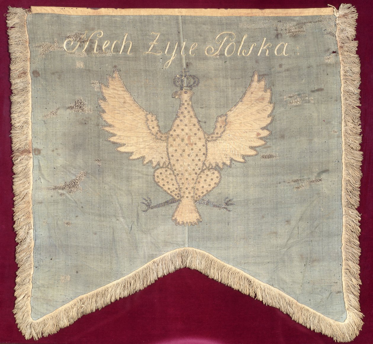 Vimpel från tiden för Tadeusz Kosciuszko (1746-1817) upproret 1794 (ull) av Polish School