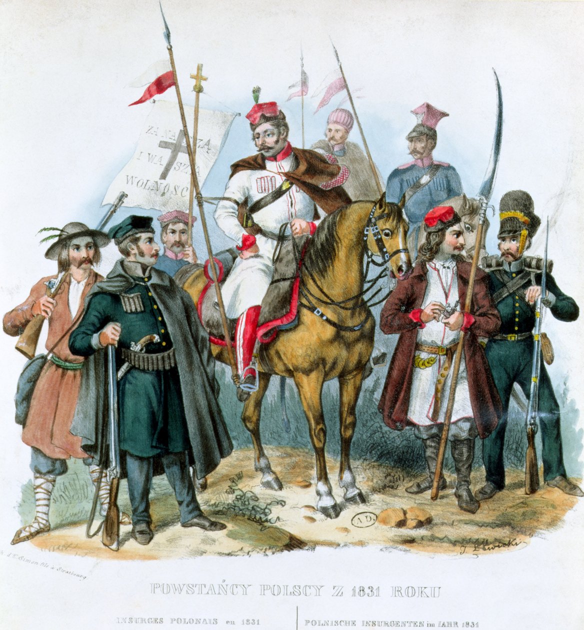 Polska upprorsmakare, 1831 av Polish School