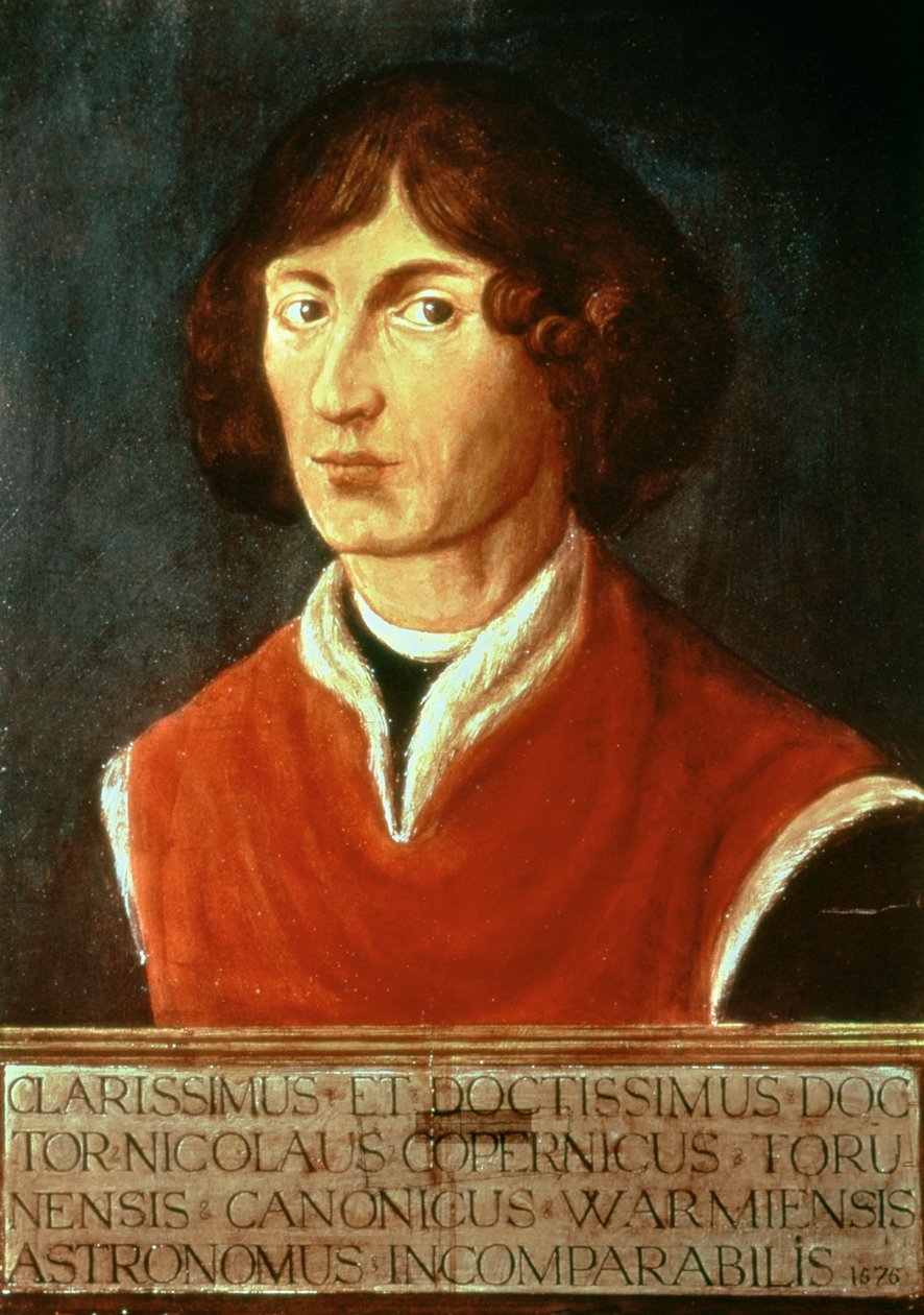 Porträtt av Andreus Nikolaus Copernicus (1473-1543) 1575 av Polish School