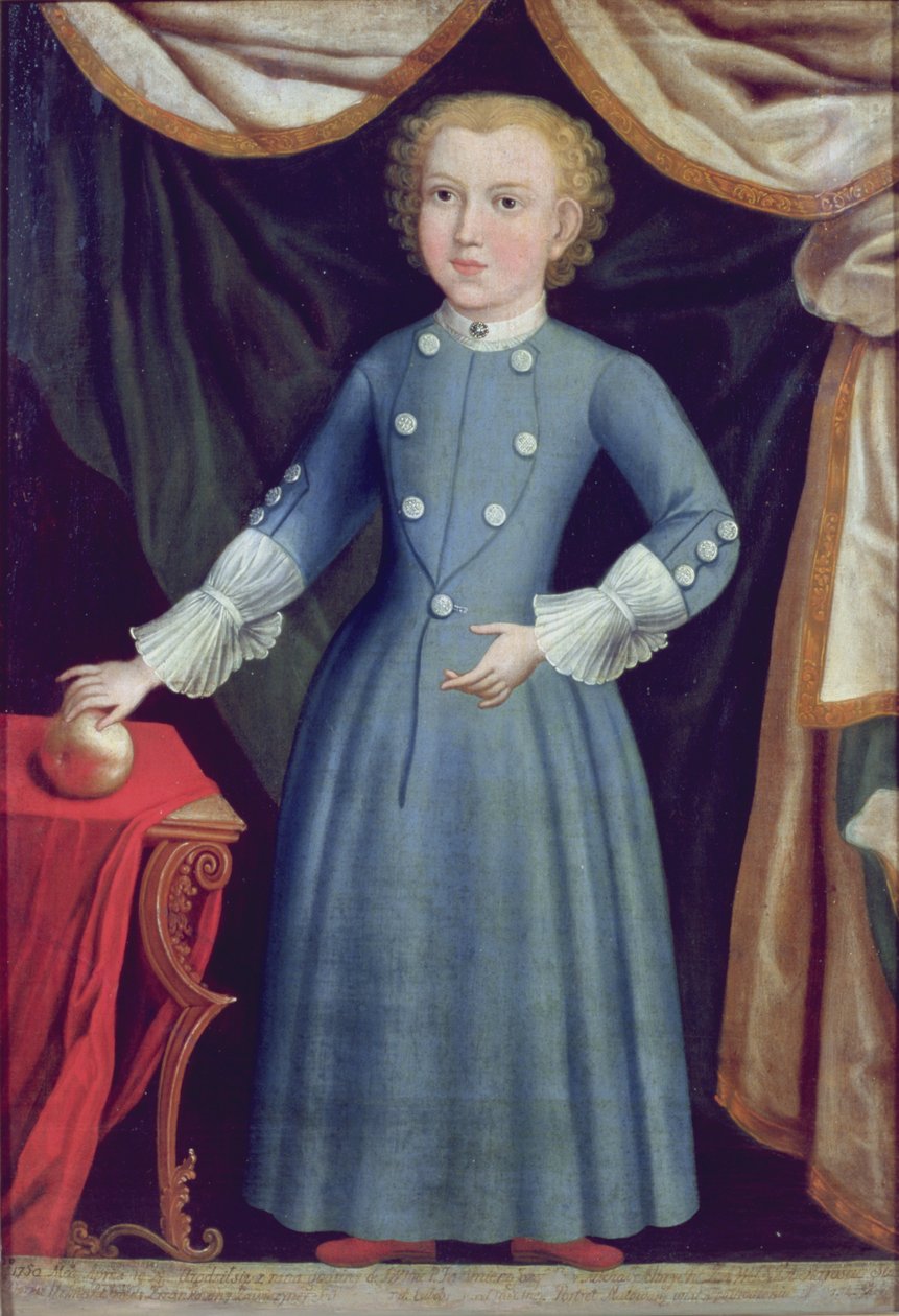 Porträtt av Kizimierz Zawiszna, 1754 av Polish School