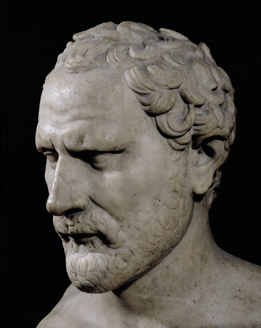 Demosthenes, grekisk talare ... av Polyeuktos Polyeuktos