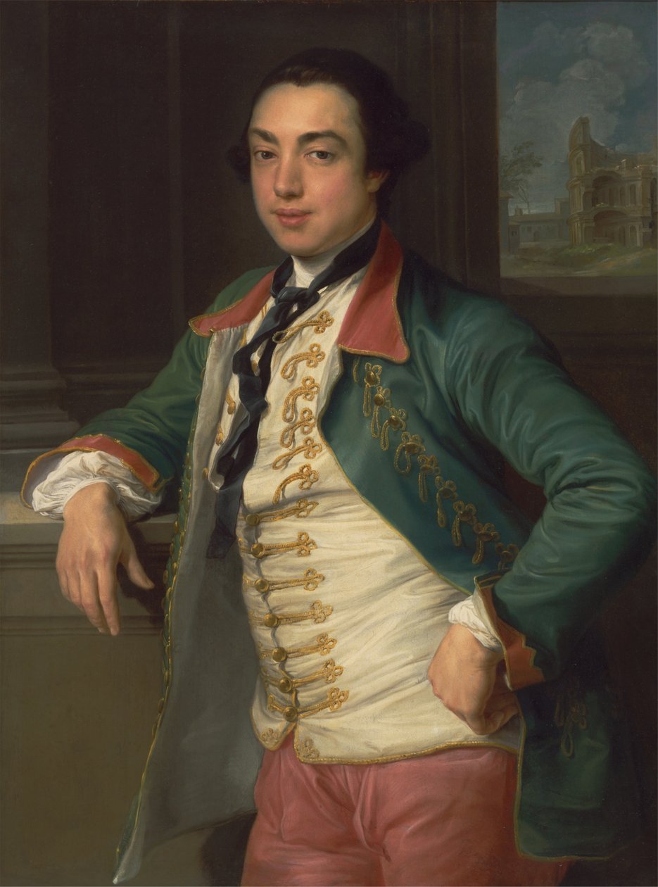 James Caulfeild, 4th Viscount Charlemont Later 1st Earl of Charlemont  av Pompeo Batoni
