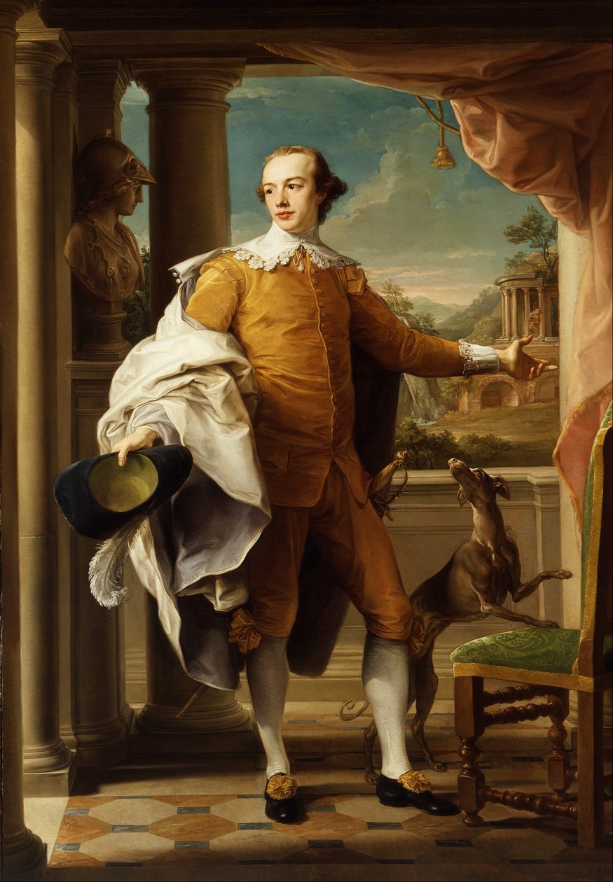 Portrait of Sir Wyndham Knatchbull-Wyndham  av Pompeo Batoni