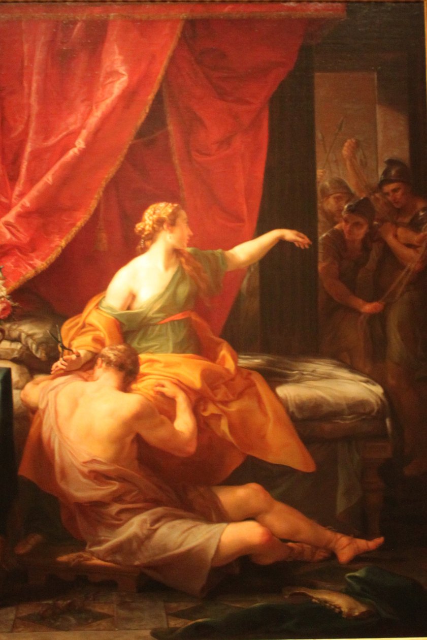 Simson och Delila av Pompeo Batoni
