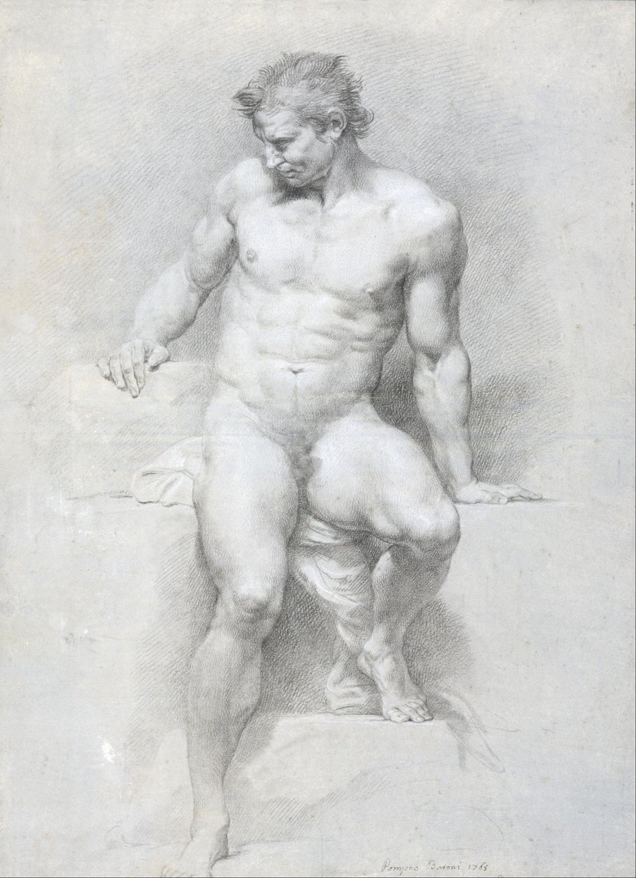 Academic Naken 1457 av Pompeo Girolamo Batoni