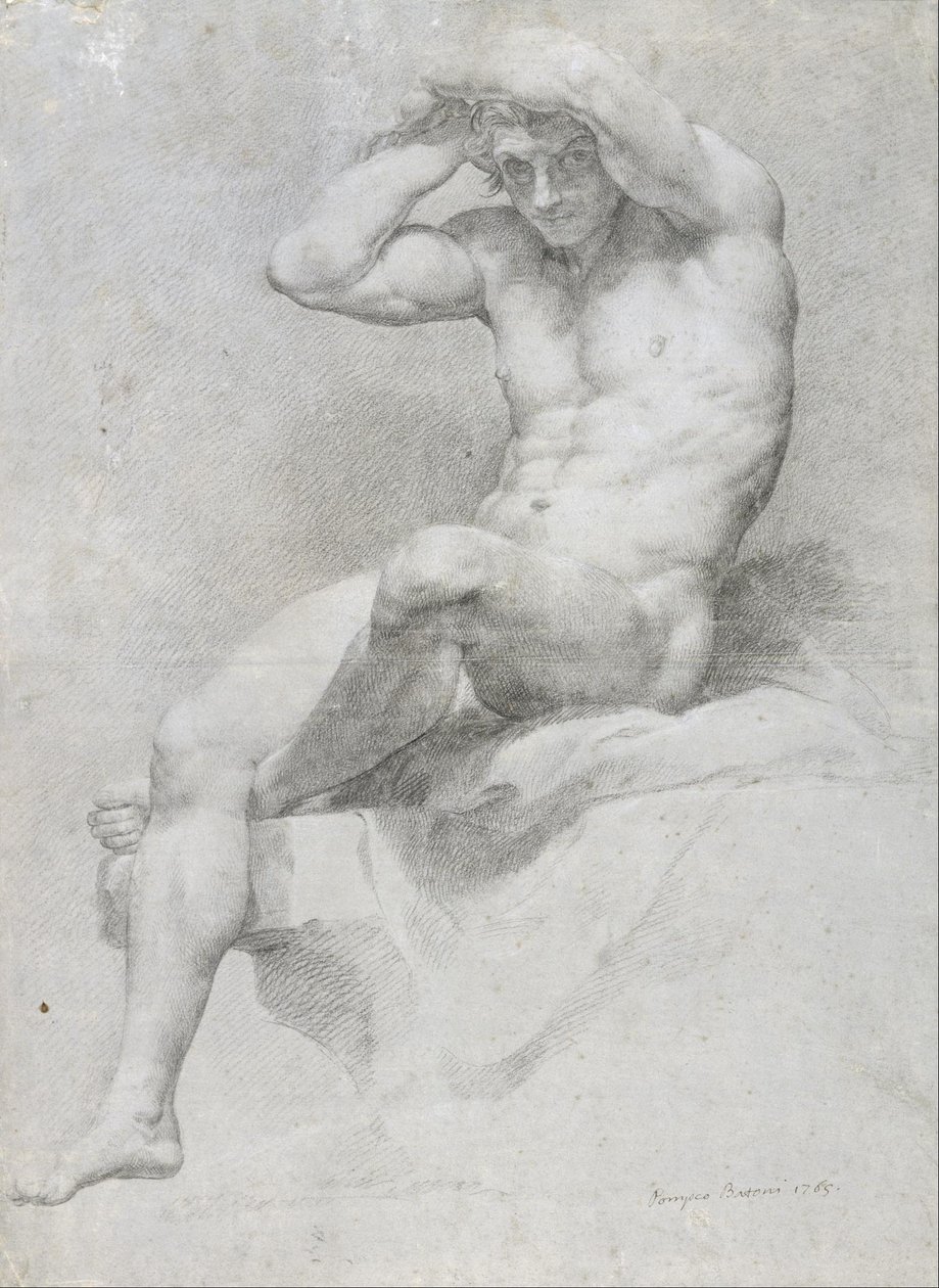 Academic Naken av Pompeo Girolamo Batoni