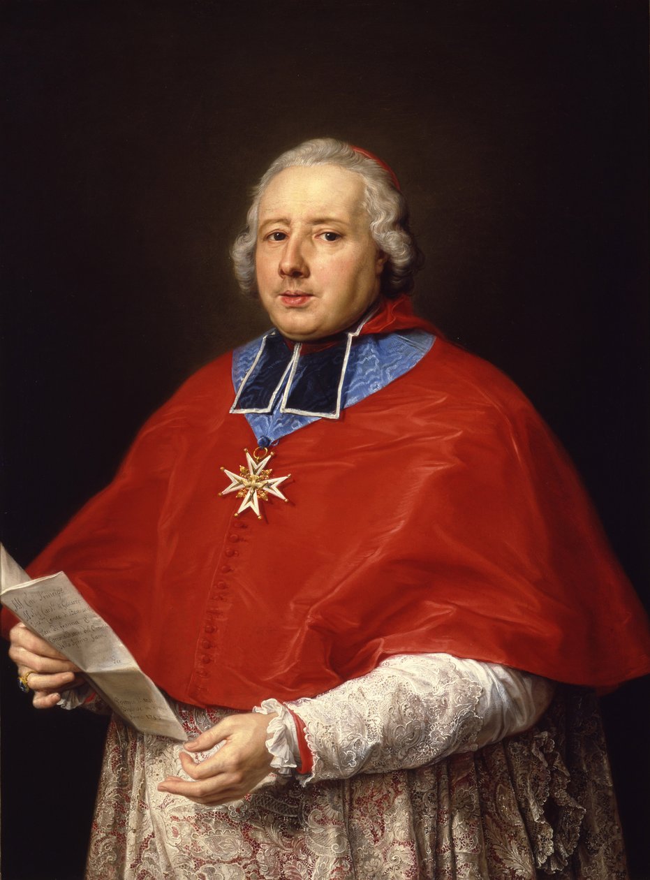 Etienne-René, kardinal Potier de Gesvres, 1758 av Pompeo Girolamo Batoni