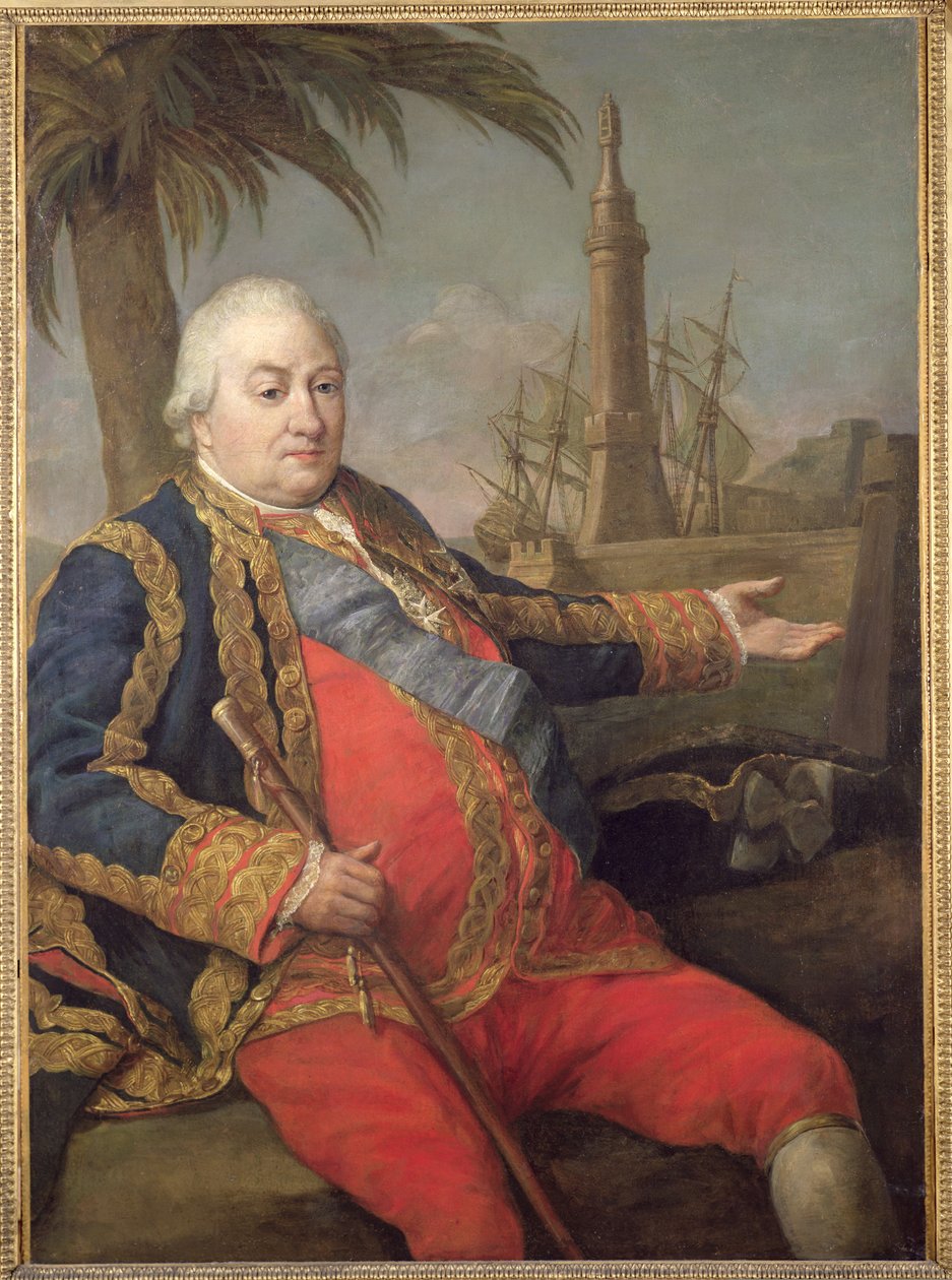 Pierre de Suffren-Saint-Tropez (1729-88) Frankrikes viceamiral av Pompeo Girolamo Batoni