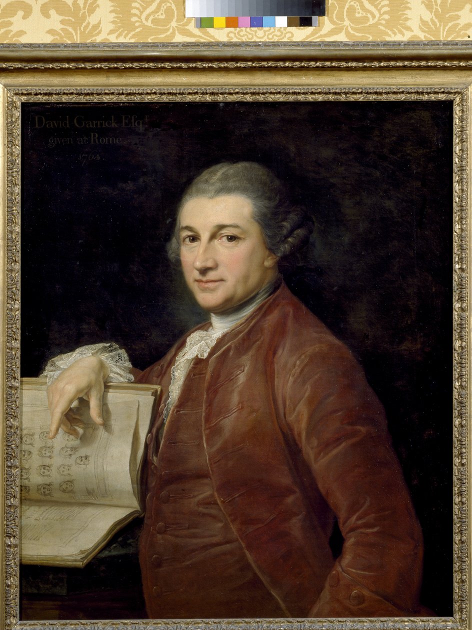 Porträtt av David Garrick, 1764 av Pompeo Girolamo Batoni