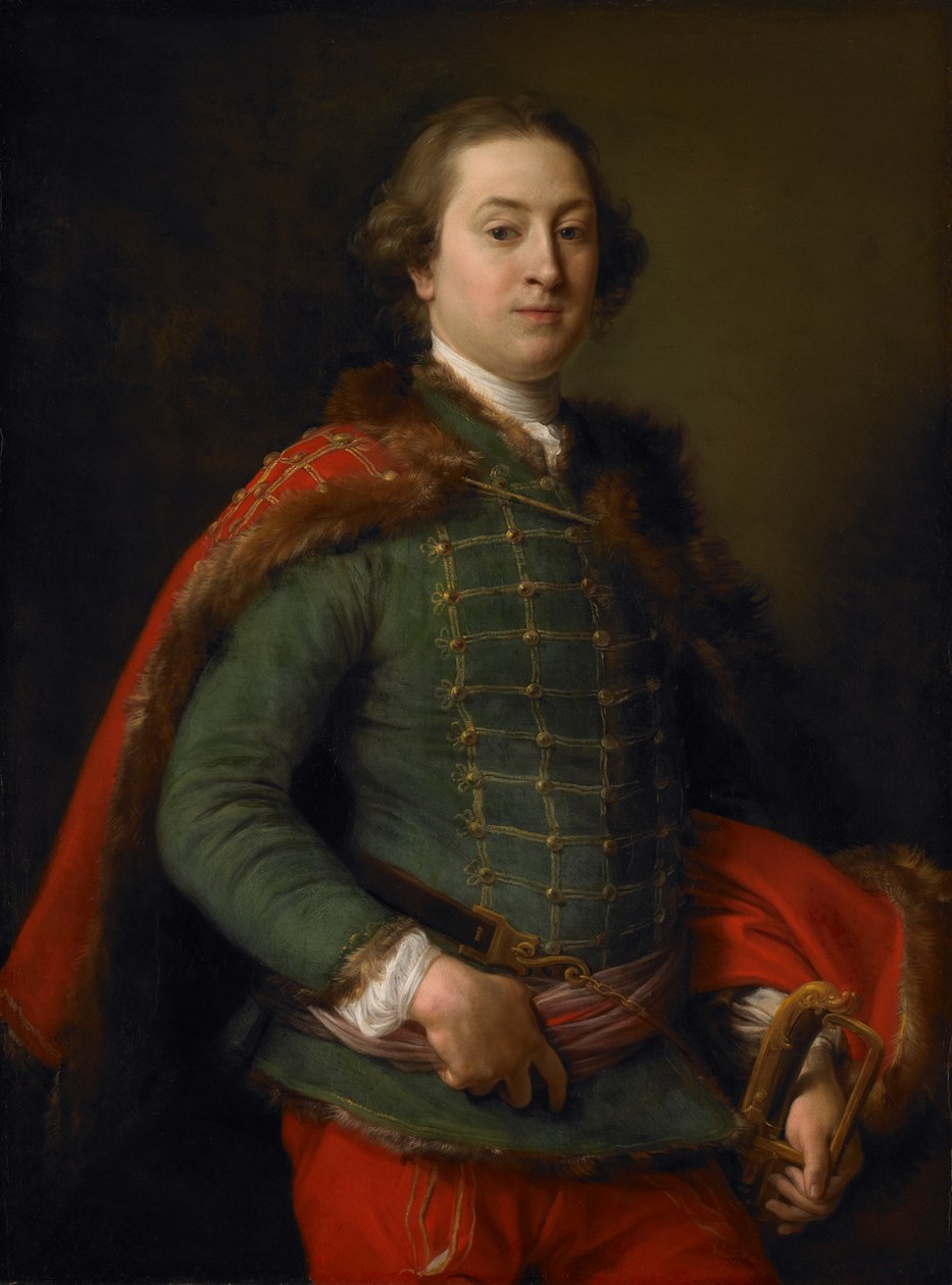 Porträtt av John Woodyeare, 1750 av Pompeo Girolamo Batoni