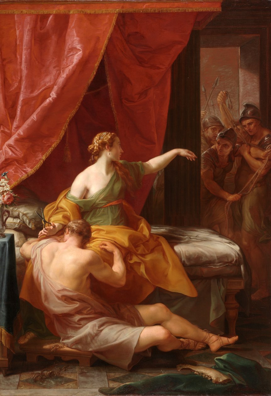 Simson och Delila, 1766 av Pompeo Girolamo Batoni