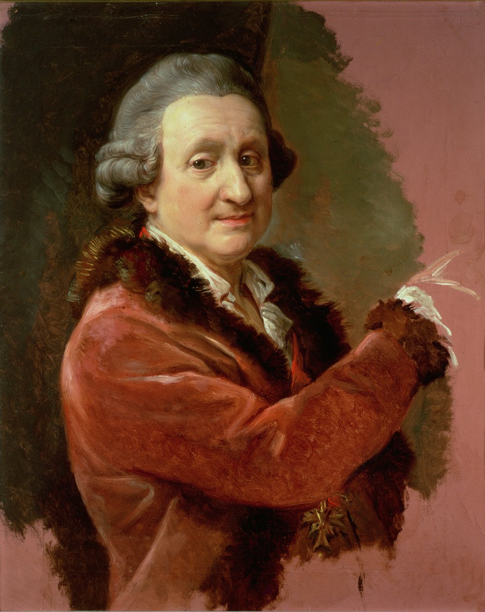 Självporträtt, 1773-87 av Pompeo Girolamo Batoni