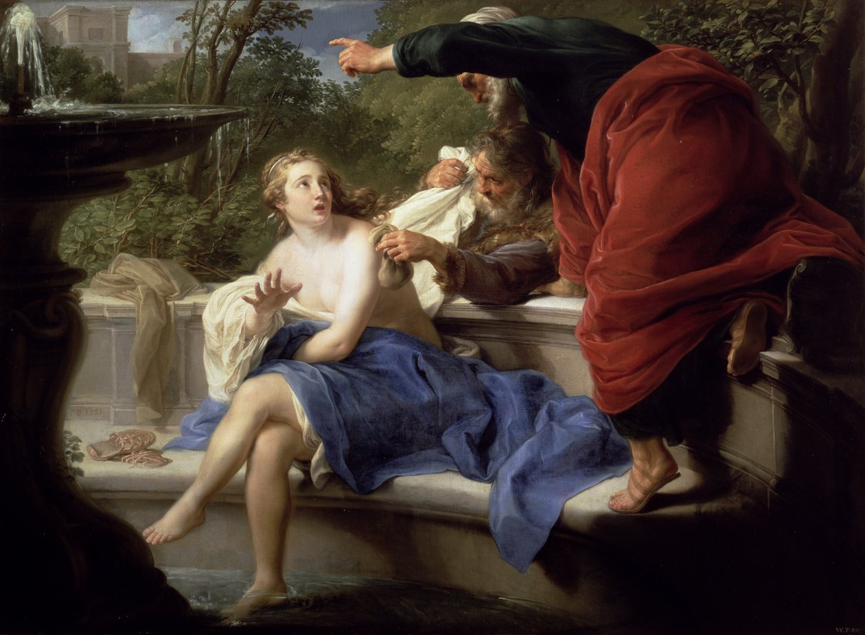 Susanna och de äldre, 1751 av Pompeo Girolamo Batoni