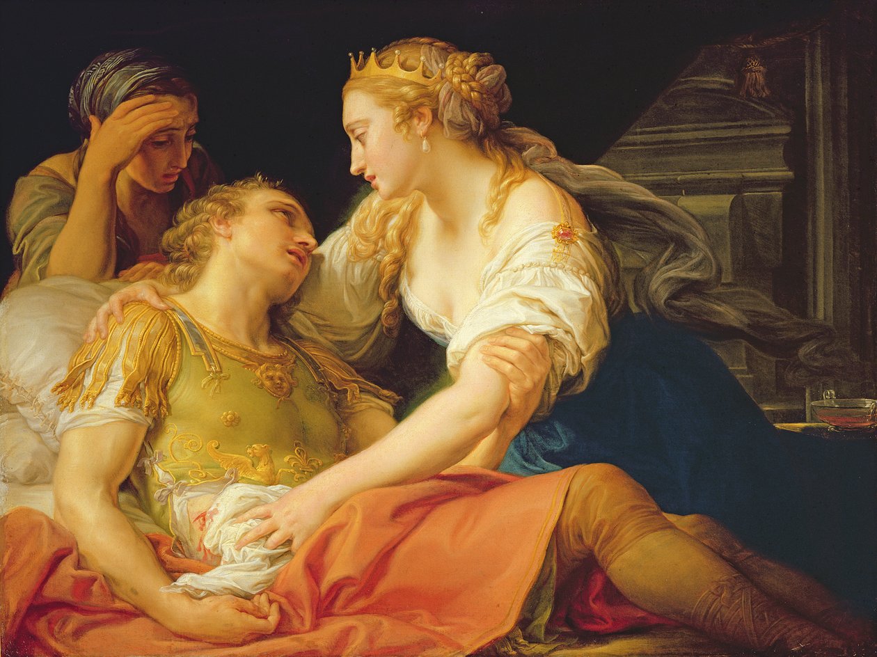Marc Anthonys död, 1763 av Pompeo Girolamo Batoni