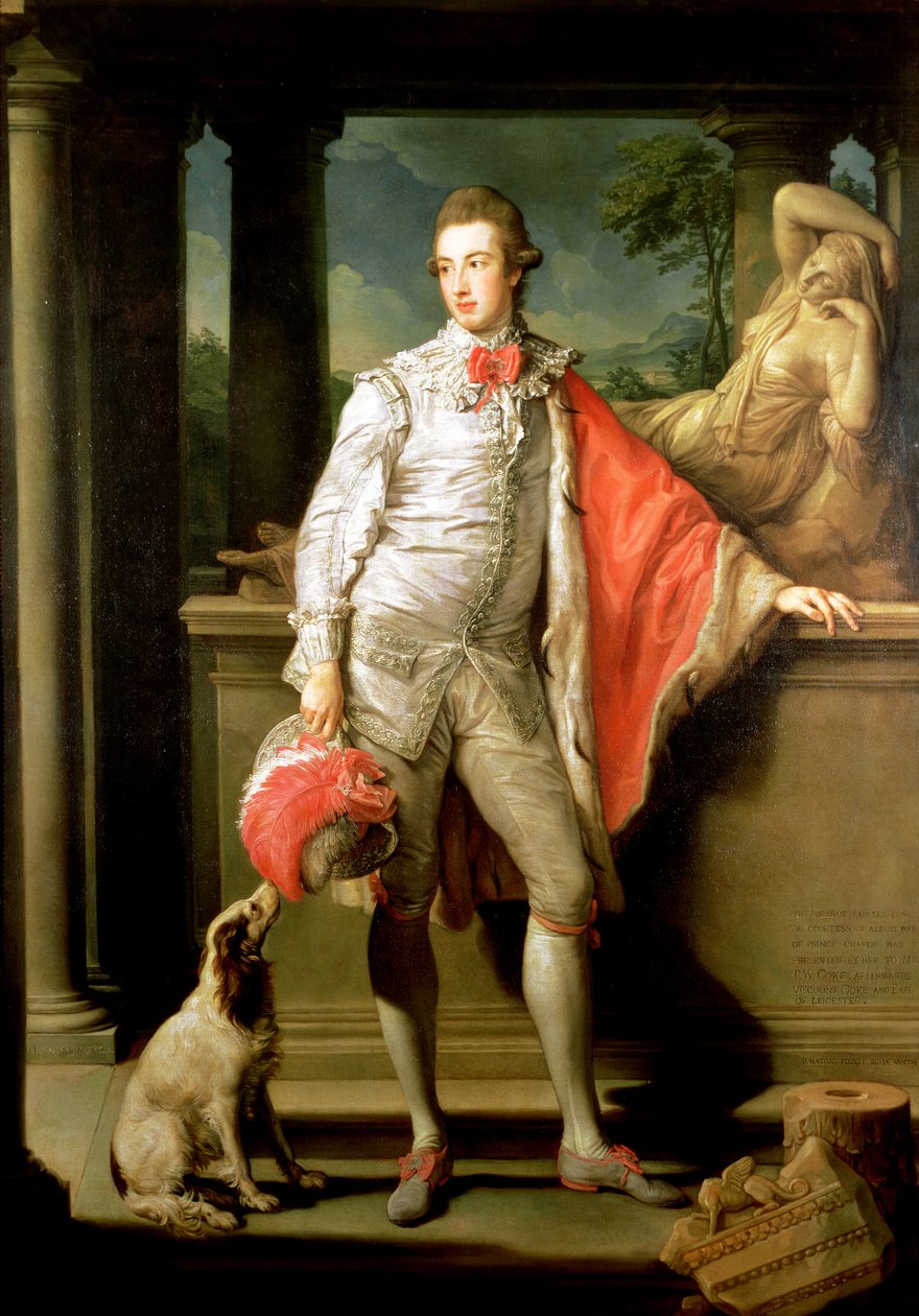 Thomas William Coke, (1752-1842) senare 1:e earl av Leicester (av den andra skapelsen) 1774 (för 1:e earl av 1:a skapelsen se 147993) av Pompeo Girolamo Batoni