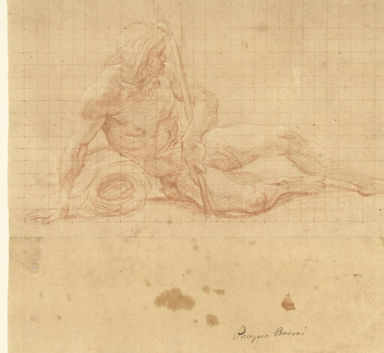 Liggande flodgud av Pompeo Batoni