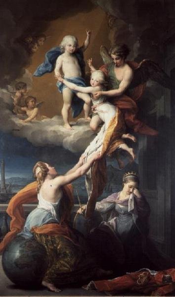 Allegori om Ferdinand IV:s barns död (1751-1825) (olja på duk) av Pompeo Girolamo Batoni