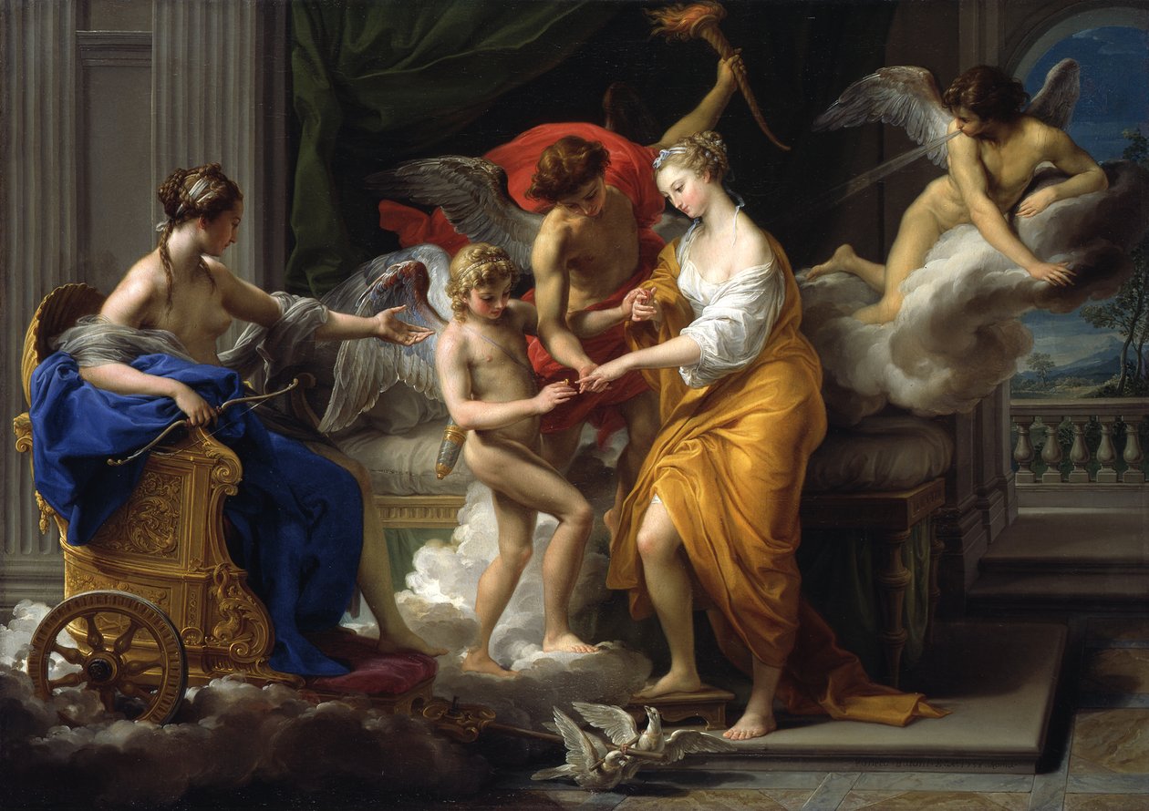 Amors och Psykes bröllop av Pompeo Girolamo Batoni