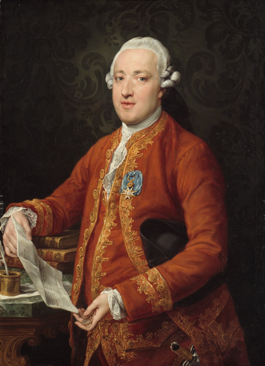 Don José Moñino y Redondo, greve av Floridablanca av Pompeo Girolamo Batoni