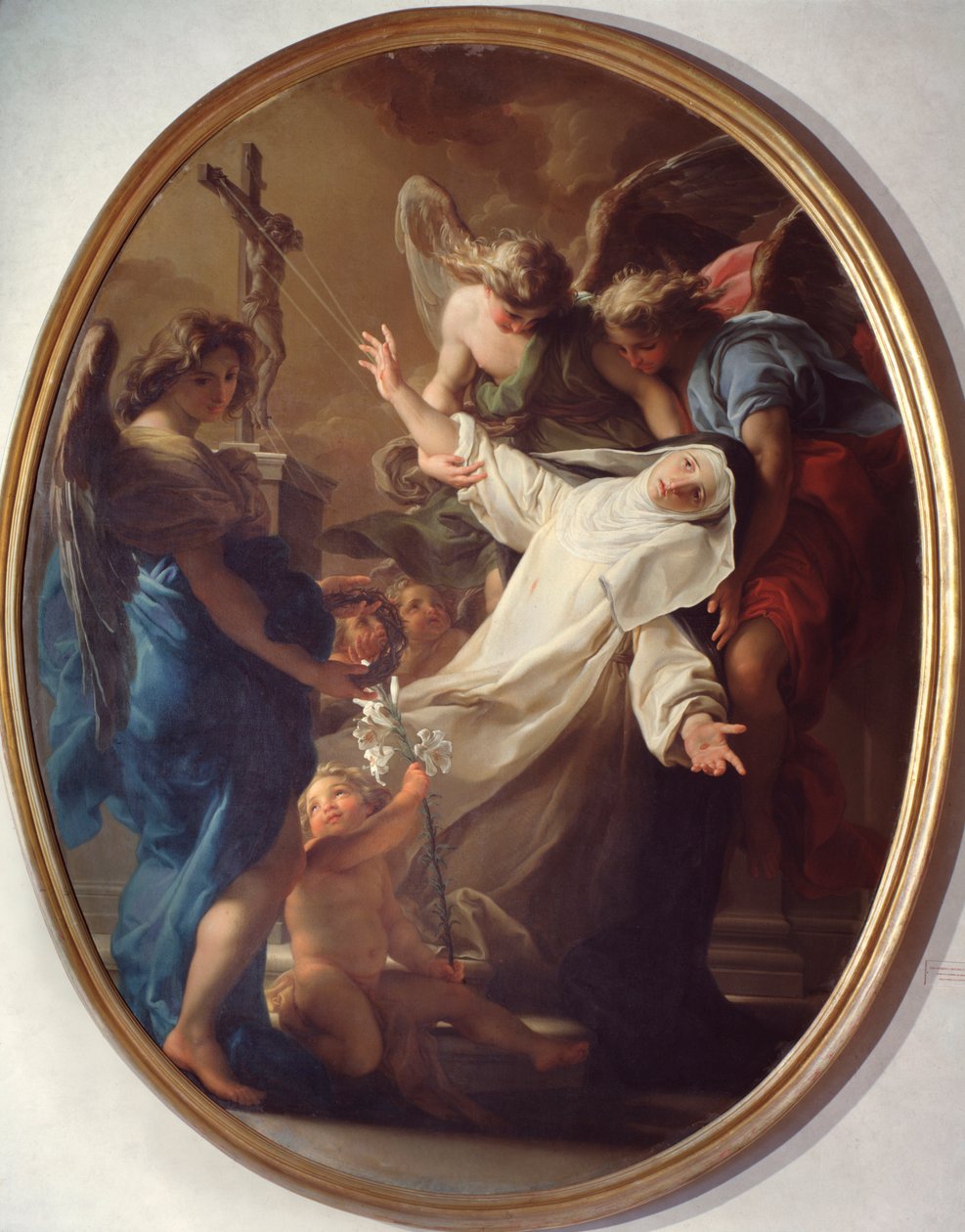 Ecstasy av Saint Catherine of Siena (målning av Pompeo Girolamo Batoni