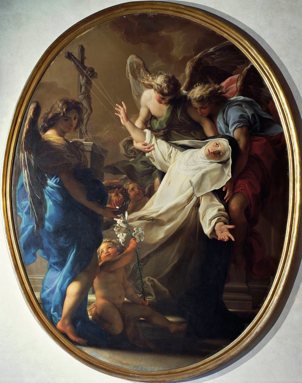 Extas av St. Katarina av Siena av Pompeo Girolamo Batoni