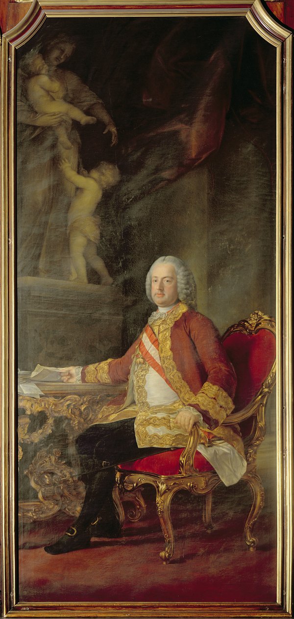 Franciskus I Tysk-romersk kejsare (1708-65) make till kejsarinnan Maria Theresia Österrike (1717-80) av Pompeo Girolamo Batoni