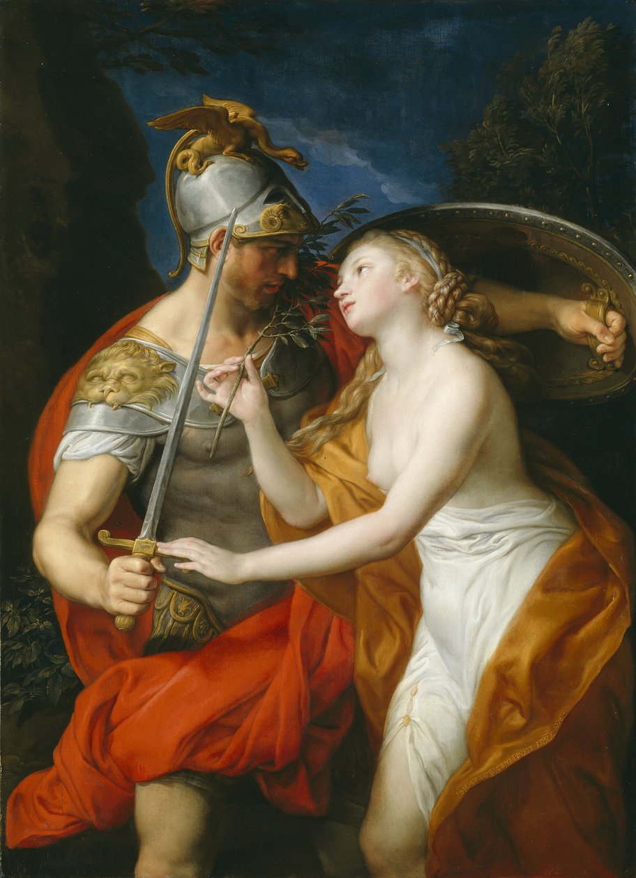 Fred och krig, 1776 av Pompeo Girolamo Batoni