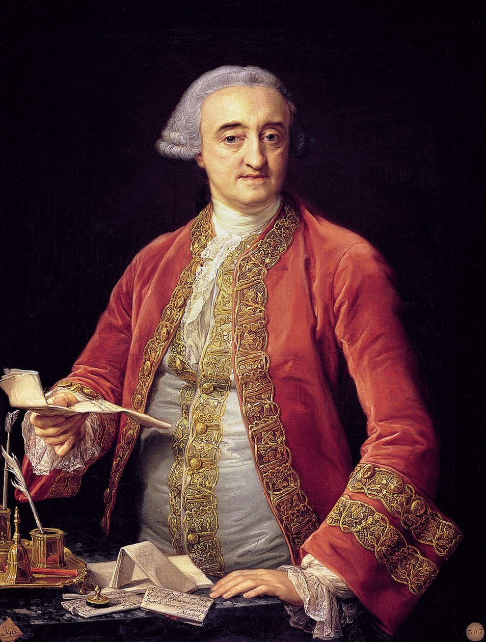 Porträtt av Manuel de Roda av Pompeo Girolamo Batoni