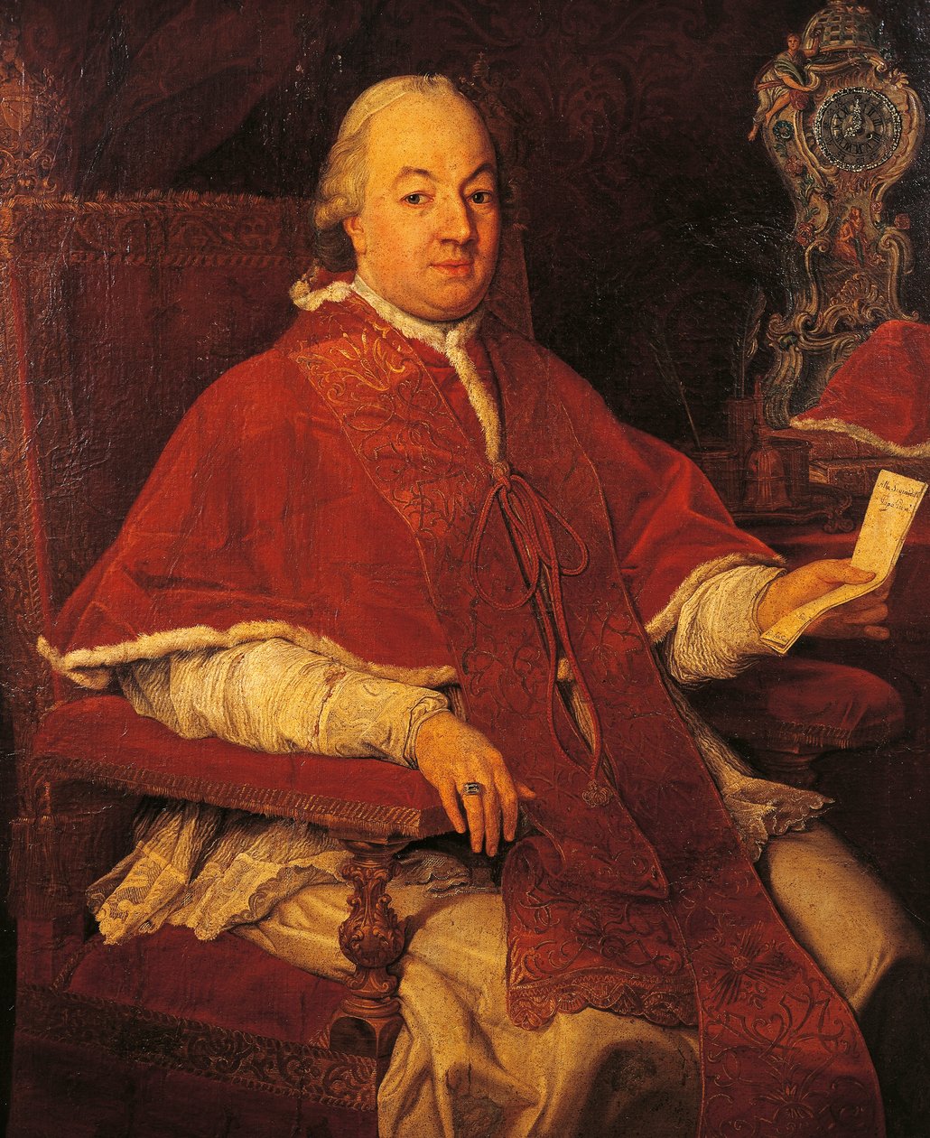 Porträtt av påven Pius VI (Giannangelo Braschi, Cesena av Pompeo Girolamo Batoni