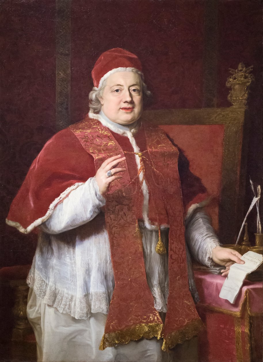 Porträtt av påven Clemens XIII av Pompeo Girolamo Batoni