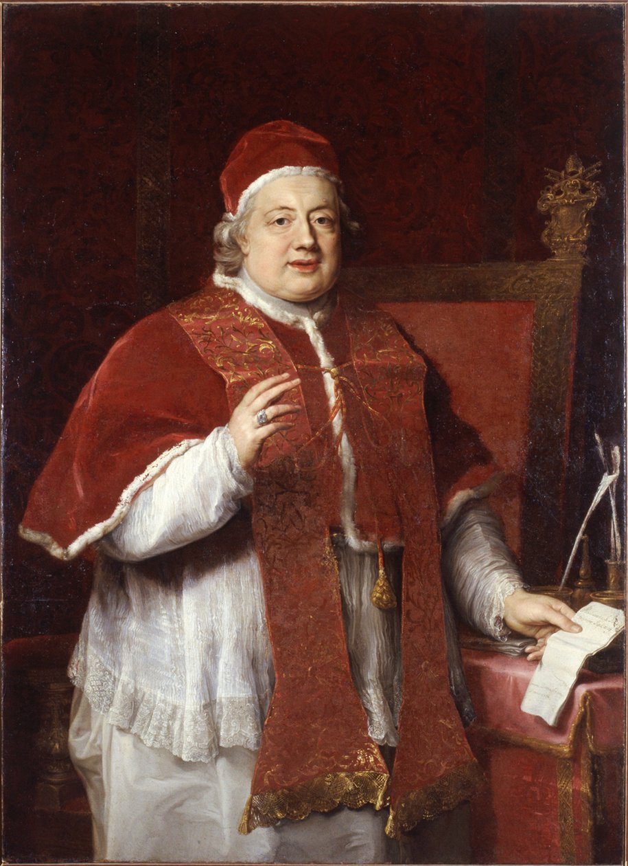Porträtt av påven Clemens XIII 1693-1769, 1760. av Pompeo Girolamo Batoni