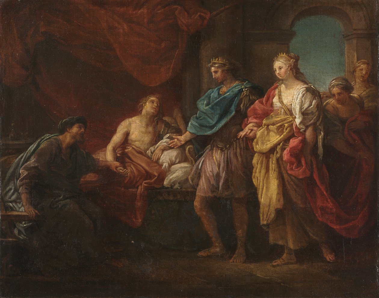 Studie till "Antiochus och Stratonice", ca 1746 (olja på duk) av Pompeo Girolamo Batoni
