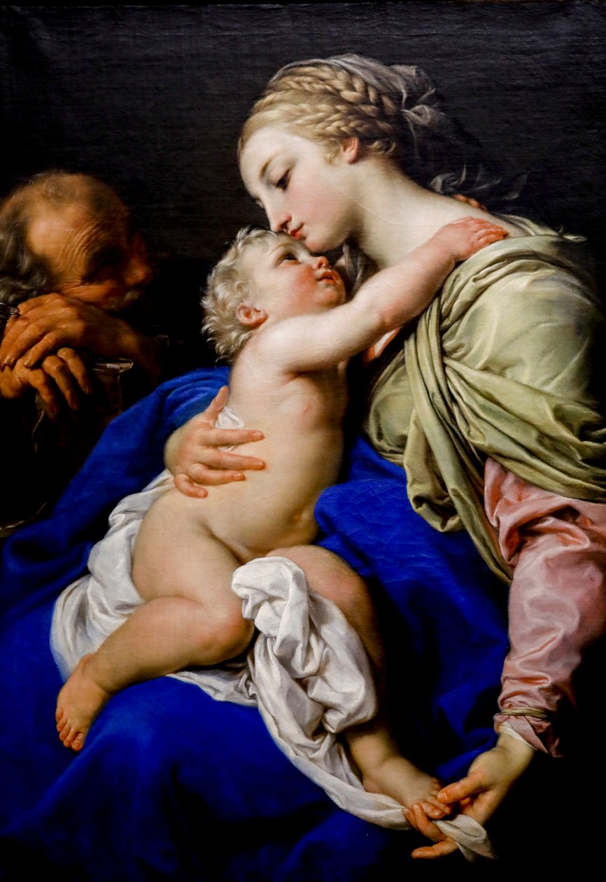 Den heliga familjen. 1700-talet (olja på duk) av Pompeo Girolamo Batoni