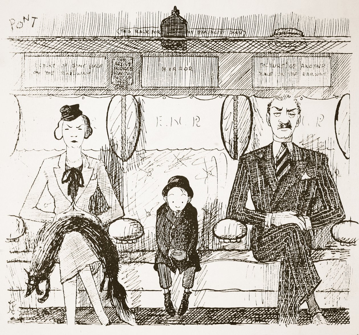 Förmåga att vara hänsynslös, illustration från "Pont: An Account of the Life and Work of the great Punch artist" av Pont