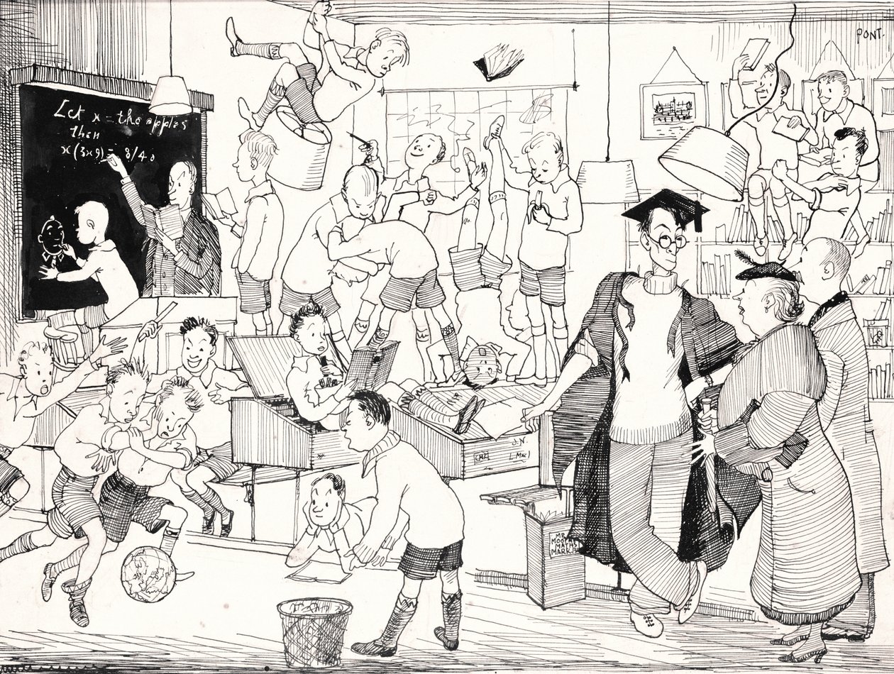 Naturligtvis går vi rakt ut för egot här, Punch, 27 november 1935 av Pont 1908 40 Pont 1908 40