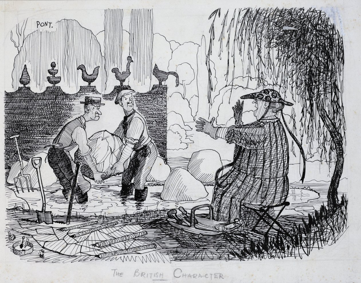 The British Character - Entusiasm for Gardening, 1938 av Pont 1908 40 Pont 1908 40