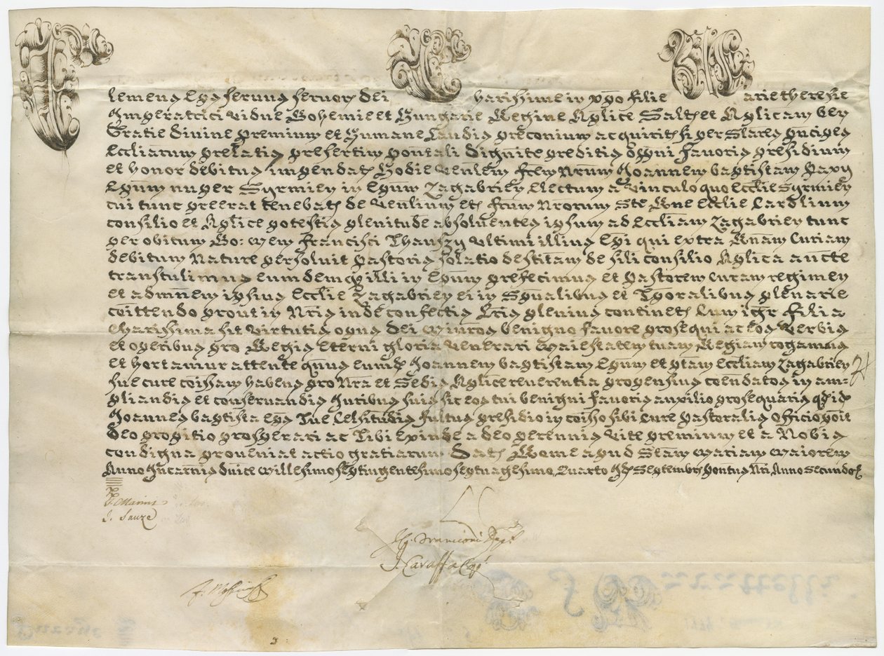Apostolic letter of Pope Clement XIV to Empress Maria Theresa, September 1774 av Pope Clement XIV