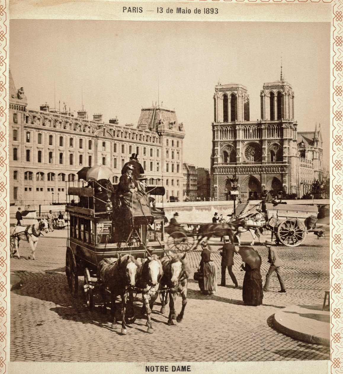 Notre Dame, Paris, 13 maj 1893 av Portuguese Photographer