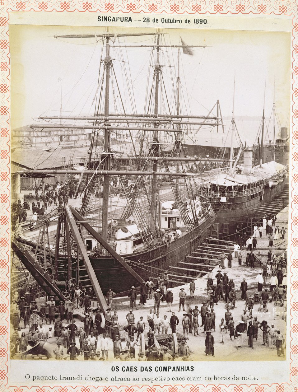 Singapore, 28 oktober 1890 av Portuguese Photographer