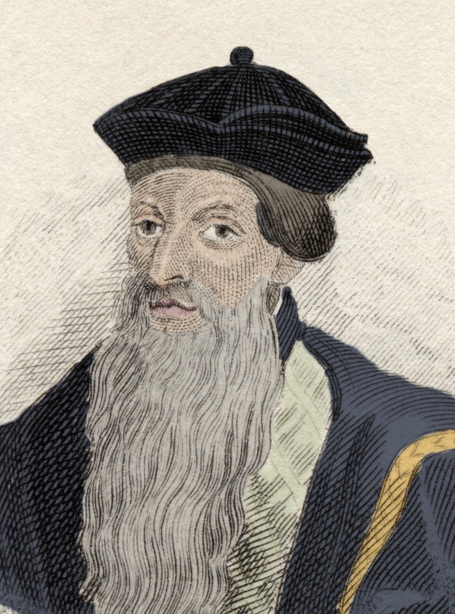 Porträtt av Afonso de Albuquerque av Portuguese School